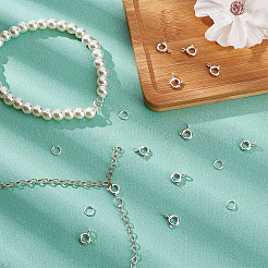 12Pcs 925 Sterling Silver Spring Ring Clasps&nbsp;STER-CN0001-21