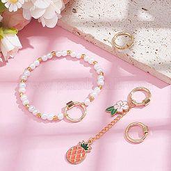 4Pcs Brass Screw Carabiner Lock Charms&nbsp;KK-UN0005-37