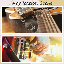 4 Sets Alloy Guitar Strap Button Tail Nails for Acoustic and Folk Instruments&nbsp;FIND-CN0002-19