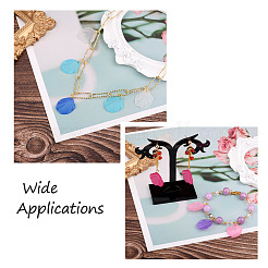500Pcs 10 Colors Transparent Frosted Acrylic Pendants&nbsp;MACR-YS0001-03