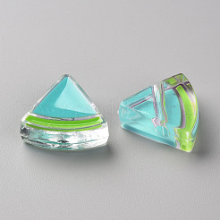Transparent Enamel Acrylic Beads&nbsp;TACR-S155-001G