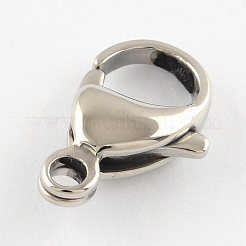 Tarnish Resistant Polishing 316 Surgical Stainless Steel Lobster Claw Clasps&nbsp;STAS-R072-09