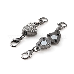 Alloy Crystal Rhinestone Magnetic Clasps&nbsp;ALRI-YW0001-10B