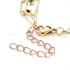 Brass Enamel Double Layer Necklaces&nbsp;NJEW-JN02831-02