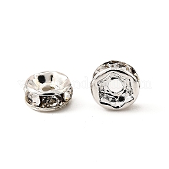Brass Rhinestone Spacer Beads&nbsp;X-RB-A014-Z6mm-01S