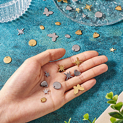 36Pcs 12 Style 304 Stainless Steel Charms&nbsp;STAS-TA0002-86