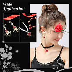 40Pcs 4 Style Heart & Crown & Leaf Alloy Pendant&nbsp;FIND-PH0010-79