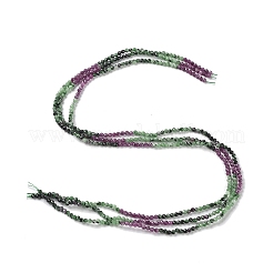 Gradient Color Natural Ruby in Zoisite Beads Strands&nbsp;G-D080-A03