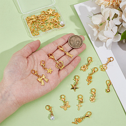 28Pcs 14 Styles Resin Imitation Pearl & Alloy Shoes Charms&nbsp;HJEW-PH02198