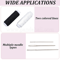 10Rolls 2 Colors Polyester Sewing Thread&nbsp;DIY-CY0003-32