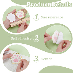 10Pcs Polyester Paw Print Iron on/Sew On Patches&nbsp;PATC-FG0002-76