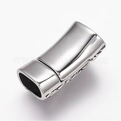 304 Stainless Steel Magnetic Clasps with Glue-in Ends&nbsp;STAS-K122-03