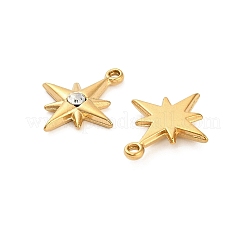 304 Stainless Steel Rhinestone Pendant&nbsp;X-STAS-U047-24G