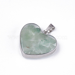 Natural Green Aventurine Pendants&nbsp;STAS-T043-01I