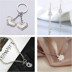 24Pcs 6 Styles 304 Stainless Steel Pendants&nbsp;STAS-UN0022-45