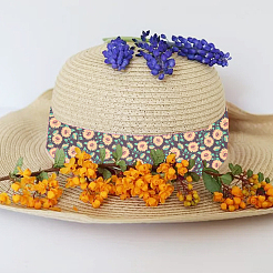 Sunflower Pattern PU Leather Fabric Sheet&nbsp;DIY-WH0399-13
