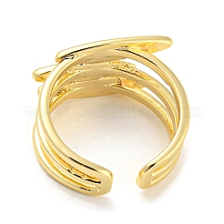 Brass Open Cuff Ring&nbsp;RJEW-C033-06G