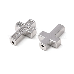 Brass Micro Pave Clear Cubic Zirconia&nbsp;KK-Z142-11P