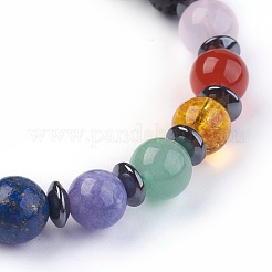 Natural Mixed Stone Stretch Bracelets&nbsp;BJEW-JB03945-02