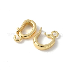 Brass Micro Pave Cubic Zirconia Pendants Bails&nbsp;LS-KK-D324-18G