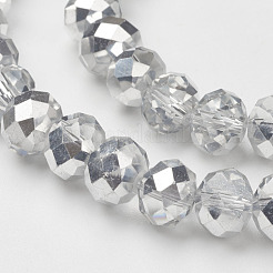 Electroplate Glass Bead Strands&nbsp;GR10MMY-07S