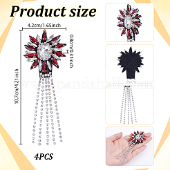Glass Clothing Patches&nbsp;PATC-WH0028-026F