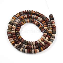 Natural Polychrome Jasper/Picasso Stone/Picasso Jasper Beads Strands&nbsp;G-T140-70B