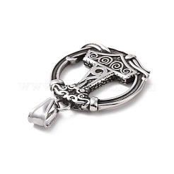 304 Stainless Steel Pendants&nbsp;STAS-J039-02AS