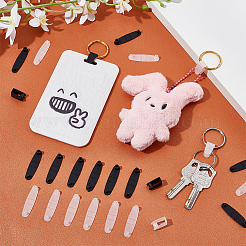 200Pcs 2 Colors Badge Strap Clip Key Chain Connector Plastic Keychain Clip for Card Holder&nbsp;FIND-OC0002-90