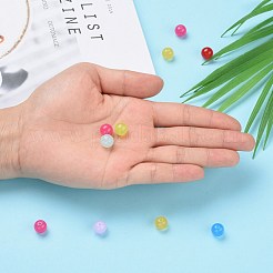 Imitation Jade Acrylic Beads&nbsp;SACR-S188-10mm-M