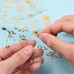 Waterproof Hot Stamping Stickers&nbsp;DIY-CJ0001-55