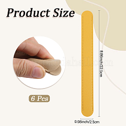 6Pcs 6 Colors Imitation Leather Bag Strap Padding&nbsp;PURS-CL0001-28