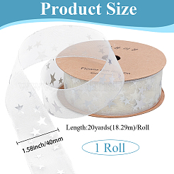 20 Yards Polyester Ribbons&nbsp;SRIB-WH20002-002