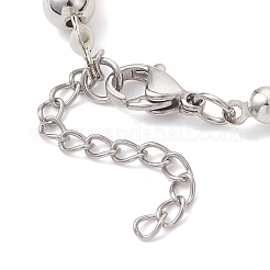 Brass Round Beaded Bracelats for Women&nbsp;BJEW-JB12798-02