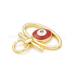 Rack Plating Brass Enamel Charms&nbsp;KK-C011-59G