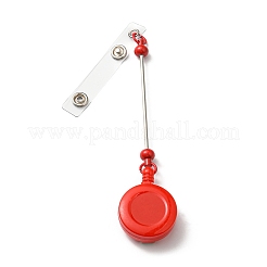 Iron & Plastic Beadable Badge Reels&nbsp;AJEW-G055-01C