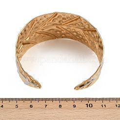 304 Stainless Steel Cuff Bangles for Women&nbsp;BJEW-D363-01B-PG