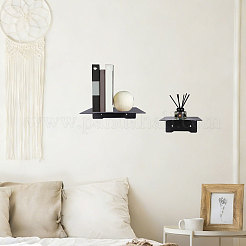 3 Sets 3 Styles Carbon Steel Wall Mounted Storage Stands for Mini Plant&nbsp;ODIS-GL0001-12B