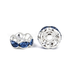 Brass Rhinestone Spacer Beads&nbsp;RSB030NF-14