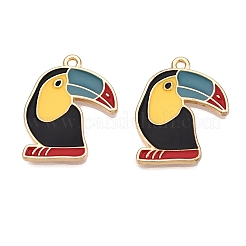Rack Plating Alloy Enamel Pendants&nbsp;ENAM-T020-21-RS