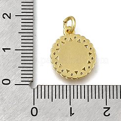 Brass Micro Pave Clear Cubic Zirconia Pendants&nbsp;LS-ZIRC-I070-031G