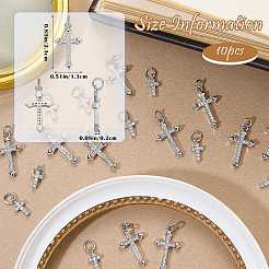 10Pcs Brass Micro Pave Cubic Zirconia Pendants&nbsp;ZIRC-SZ0005-70P