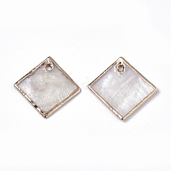 Natural Capiz Shell Pendants&nbsp;SHEL-N026-14