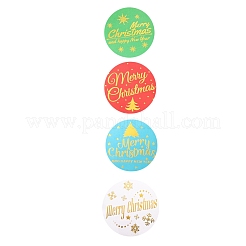 Christmas Themed Flat Round Roll Stickers&nbsp;DIY-B045-17B