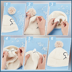 50Pcs Acrylic Hat Pompom Holder&nbsp;FIND-BC0005-56B