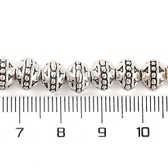 Tibetan Style Round Alloy Bead Strands&nbsp;TIBEB-O007-19-NR
