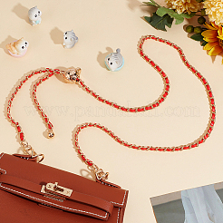 1Pc Adjustable Imitation Leather with Iron Link Purse Chains&nbsp;FIND-AN0001-18