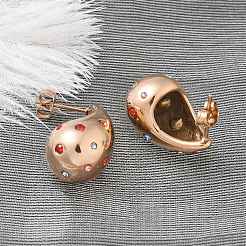 304 Stainless Steel Teardrop Stud Earrings&nbsp;EJEW-B108-05RG-B