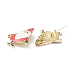 Christmas Themed Alloy Enamel Brooches&nbsp;JEWB-A001-09