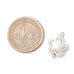 Alloy & ABS Plastic Imitation Pearl Star Connector Charms&nbsp;PALLOY-JF03871